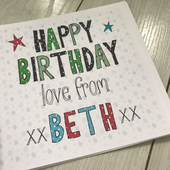 Personalised Husband Birthday Book Card, 6 of 7