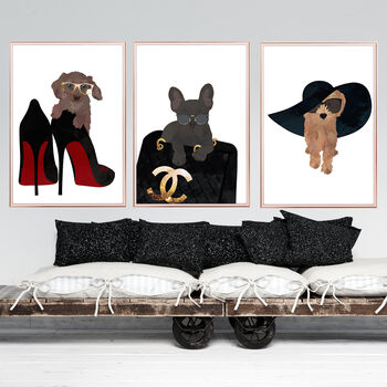 Daschand Sausage Dog Stilettos Fashion Art Print, 3 of 6