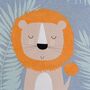 Personalised Bizzi Growin Ludvic Lion Baby Pram Blanket, thumbnail 3 of 7