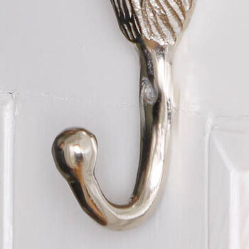 Set Of Three Silver Woodland Stag Wall Hooks, 6 of 7