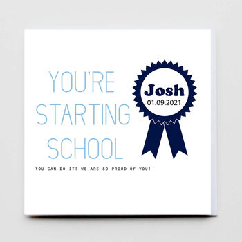 You're Starting School Greeting Card, 2 of 2