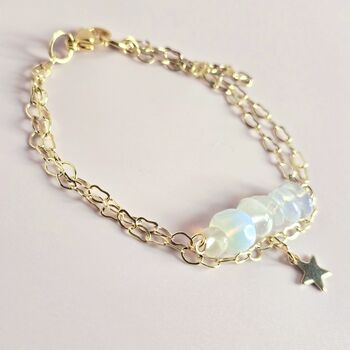 Opalite Star Charm Bracelet Taylor Swift Inspired, 5 of 8