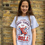 Let The Good Times Roll Women's Slogan T Shirt In Grey, thumbnail 1 of 4