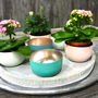 Pastel And Rose Gold Votive Holders, thumbnail 1 of 4