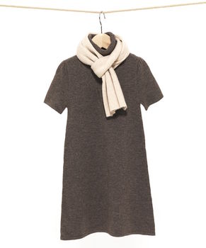 Girls' Cashmere Knitted Dress, 6 of 8