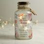 Personalised Floral LED Glass Jar, thumbnail 3 of 4