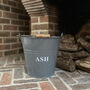 Fireside Ash Bucket In French Grey With Log Bag, thumbnail 2 of 3