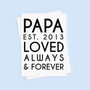 Papa Est. Personalised Father's Day Card, thumbnail 5 of 5