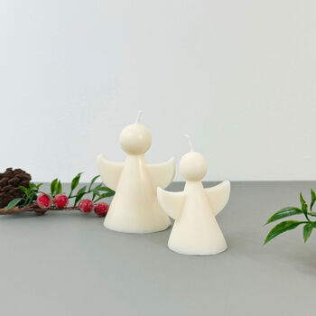 White Christmas Angel Candle And Christmas Decoration, 10 of 11