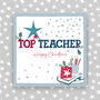 Top Teacher Christmas Card, thumbnail 1 of 3