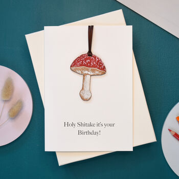 Mushroom Keepsake Valentine's Card, 5 of 8