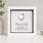 Personalised 10th Anniversary Gift Framed Tin Heart, thumbnail 3 of 12