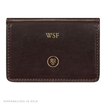 Personalised Mens Leather Business Card Case 'Abramo', 4 of 12