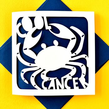 Cool Cancer Zodiac Birthday Card, 2 of 4