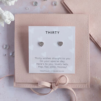 30th Birthday Earring Studs, 3 of 5