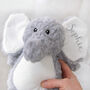 Personalised Grey Elephant Soft Toy, thumbnail 2 of 6