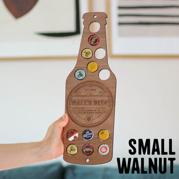 Personalised Beer Bottle Collector Wall Art For Home, 12 of 12