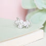 Sterling Silver Floral Cluster Ring, thumbnail 3 of 8