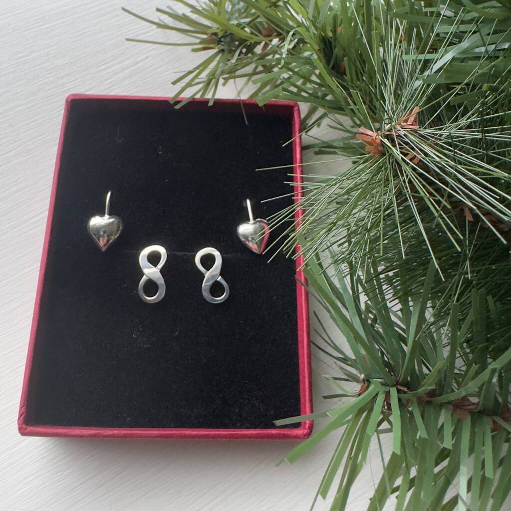 Love Forever Earrings In Sterling Silver, 1 of 4