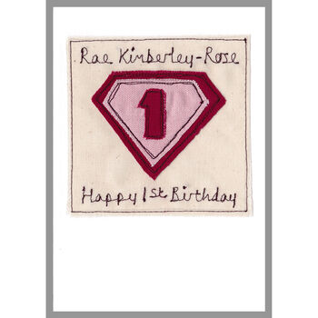 Personalised Superhero 1st / Any Birthday Card For Girl, 8 of 11