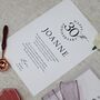 Personalised 30th Anniversary Card For Wife Wedding Anniversary Gift For Her, thumbnail 4 of 9