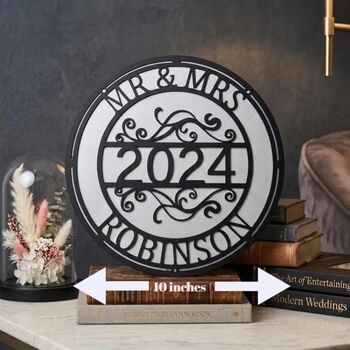 Custom Metal Wedding Sign Gift, 2 of 4