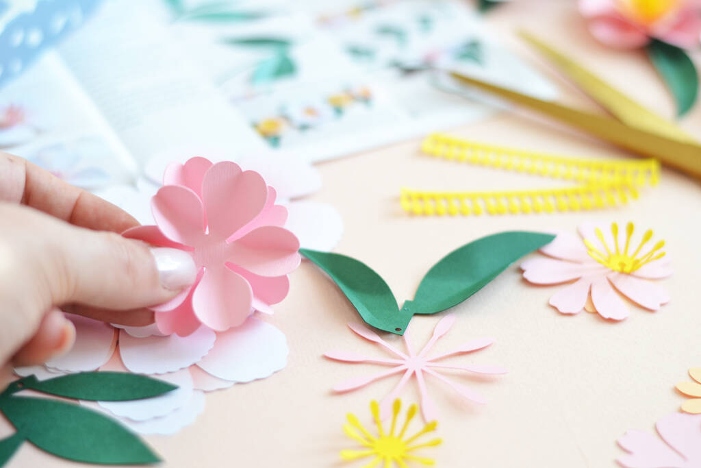 Paper Flower Garland Craft Kit By May Contain Glitter