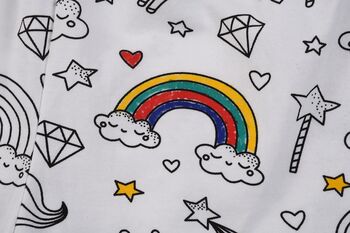 Colour Me In Unicorn Pyjamas With Pens, 4 of 9