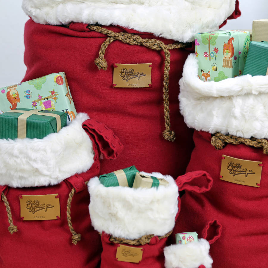 Luxury Christmas Santa Sack In Many Sizes, 1 of 12