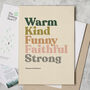 Typographic Positive Words Print, thumbnail 4 of 5