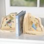 Personalised Peter Rabbit Wooden Bookends, thumbnail 1 of 3