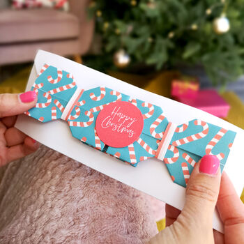 Personalised Origami Christmas Cracker Photo Card, 2 of 6