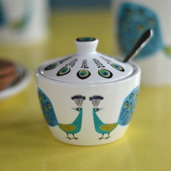 Peacock Sugar Pot With Lid, 2 of 2