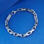 Silver Personalised Large Link Bracelet For Men And Women, thumbnail 2 of 12