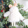 Christmas Mouse In Faux Fur Coat Tree Decortion, thumbnail 3 of 3