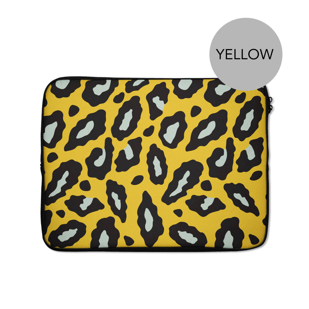 leopard laptop bag