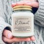 Personalised 'Retirement' Scented Soy Candle, thumbnail 1 of 7