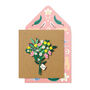 Handmade Congratulations Bouquet Personalised Greeting Card, thumbnail 1 of 4