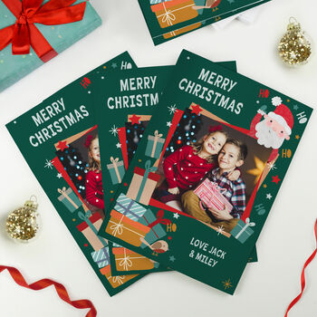 Photo Personalised Christmas Cards Family Pack Of 10, 3 of 7