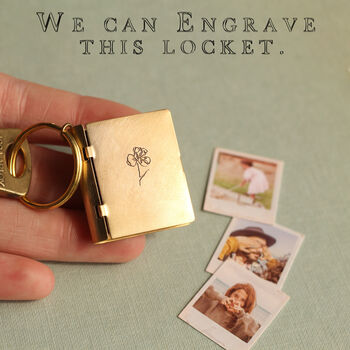 Personalised Birth Flower Family Album Photograph Necklace, 5 of 10