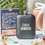 Personalised 40th Birthday Name And Year Hip Flask, thumbnail 1 of 6