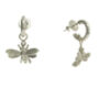 Sterling Silver Or Gold Vermeil Mini Hoop Bee Earrings, thumbnail 3 of 4