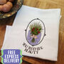 Personalised June Birth Flower Tea Towel, thumbnail 1 of 9