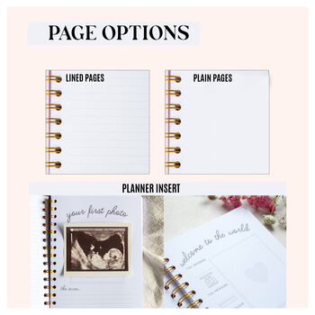 Personalised Baby Journal And Record Book, 5 of 12