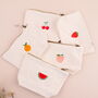 Personalised Embroidered Fruit Cosmetic Or Pencil Case, thumbnail 6 of 6