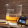 Golfer Dictionary Definition Whiskey Tumbler Glass, thumbnail 1 of 8