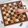 Personalised Deluxe Wooden 16×16 Chess Set, thumbnail 3 of 6