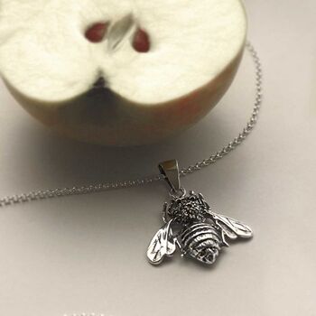 Sterling Silver Bumblebee Necklace, 3 of 6