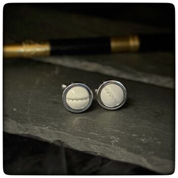 Personalised Football Leather Cufflinks, 4 of 11
