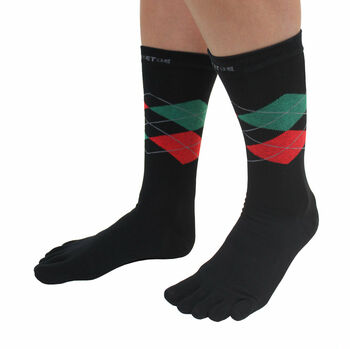 Essential Men's Argyle Cotton Toe Socks, 2 of 3
